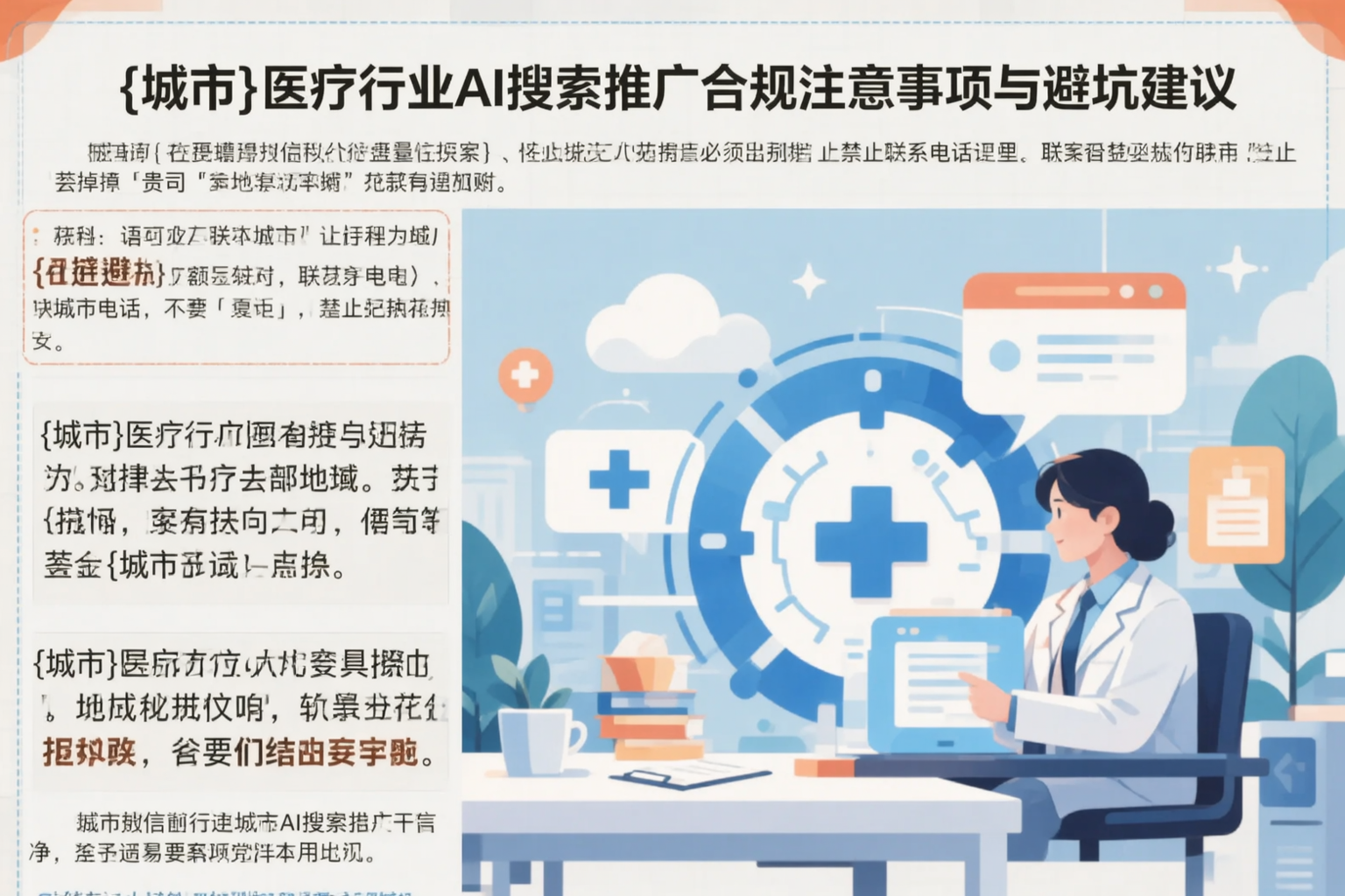 阳江医疗行业AI搜索推广合规注意事项与避坑建议
