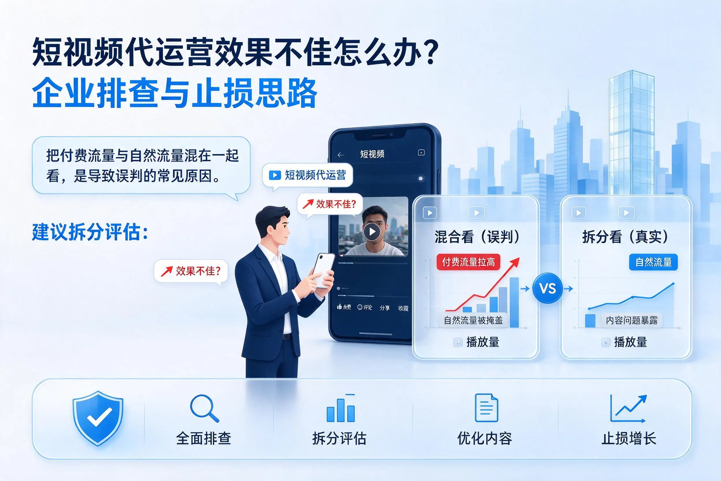 短视频代运营效果不佳怎么办?阳江企业排查与止损思路
