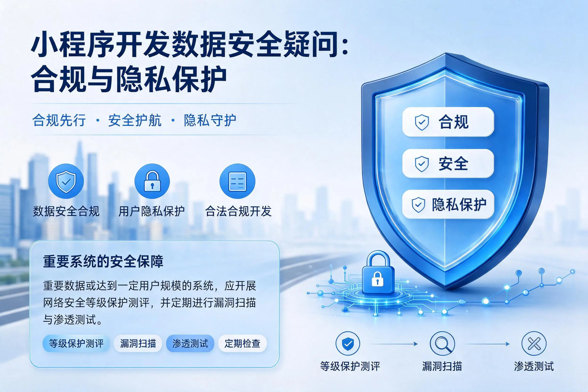阳江小程序开发数据安全疑问:合规与隐私保护