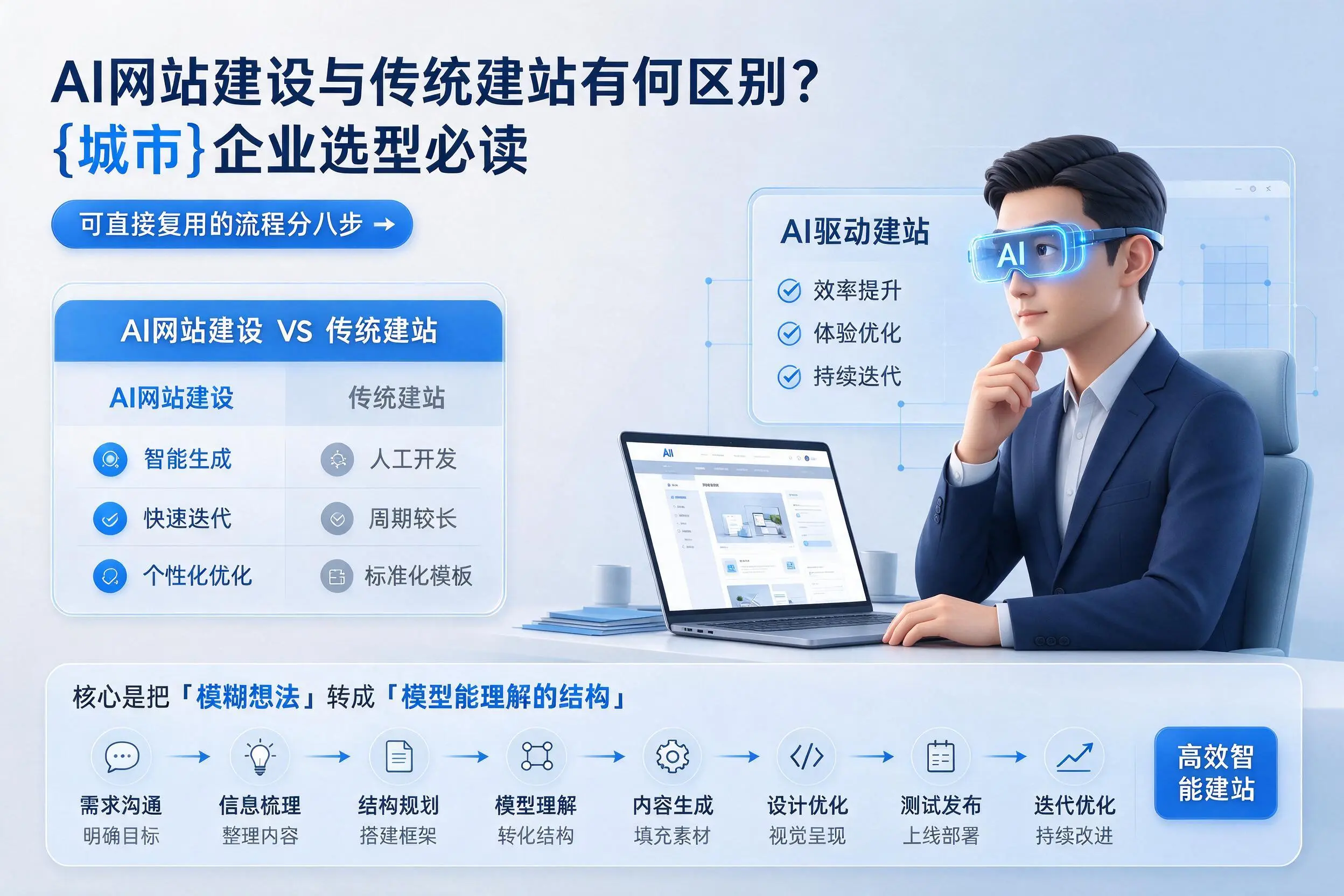 AI网站建设与传统建站有何区别？阳江企业选型必读