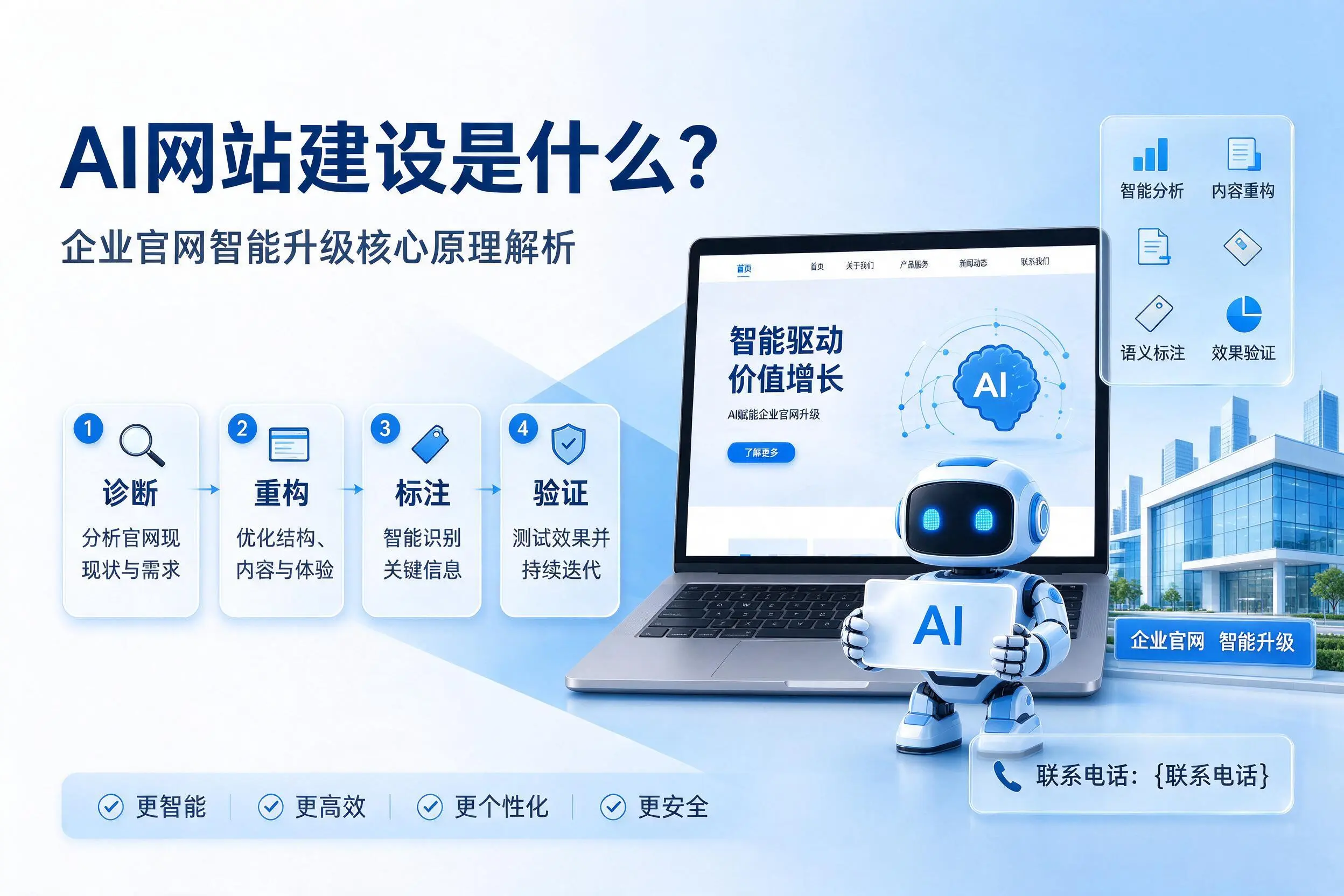 AI网站建设是什么？阳江企业官网智能升级核心原理解析